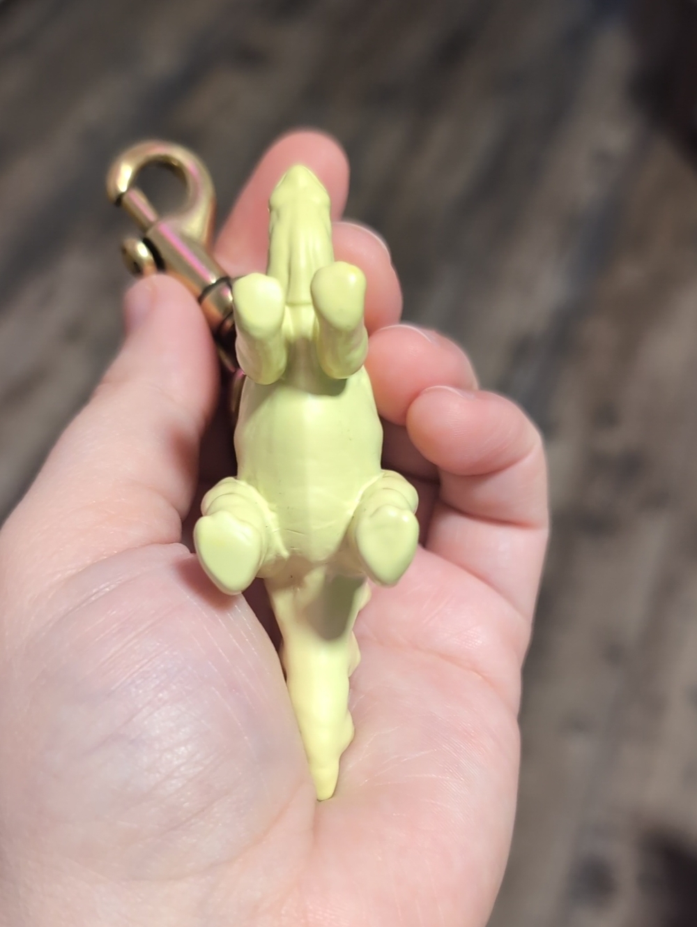 COACH Yellow Enamel Stegosaurus Keychain Charm - Picture 6 of 6